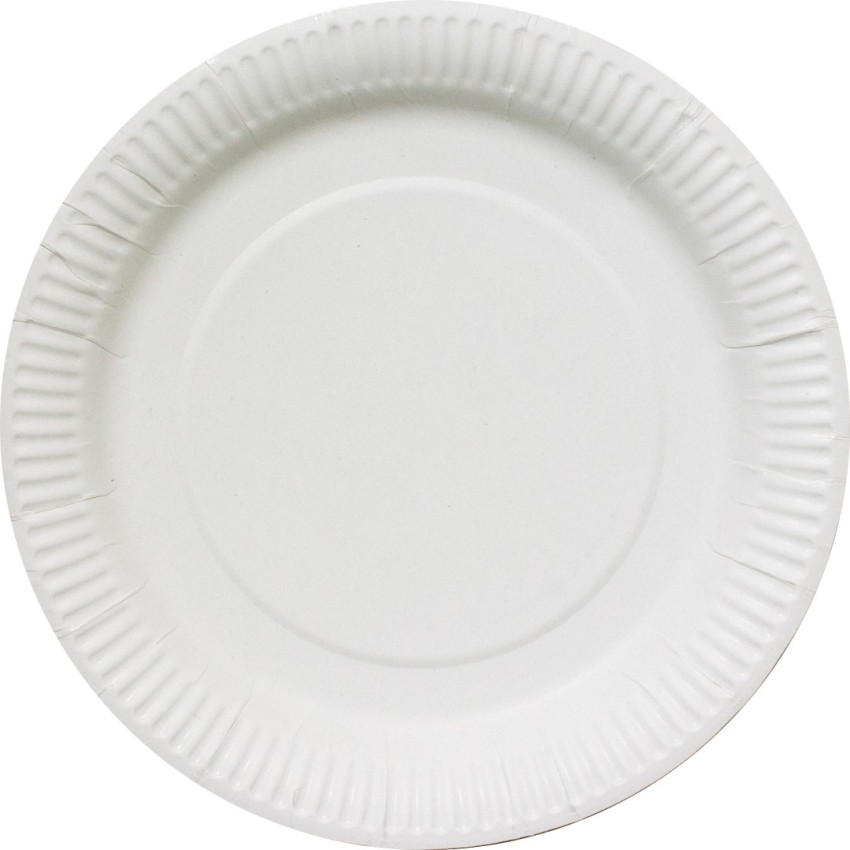 9 White Paper Plates - 100 Pieces