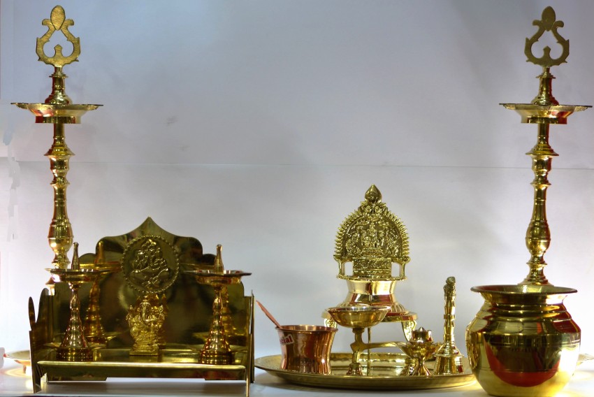 Murugan Stores 9 piece set Brass, Copper Price in India - Buy Murugan  Stores 9 piece set Brass, Copper online at