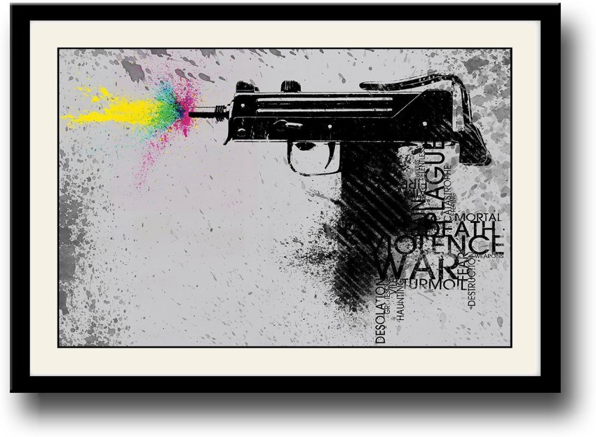 abstract gun art