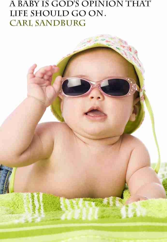 Cute Funny Baby with Quotes Poster Paper Print - Children posters in India  - Buy art, film, design, movie, music, nature and educational  paintings/wallpapers at Flipkart.com