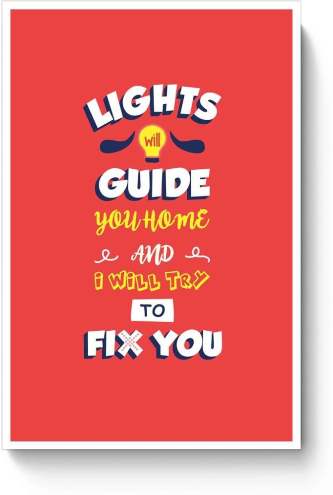 PosterGuy Fix You Poster Coldplay,Fixyou,Music,Songs,Chrismartin