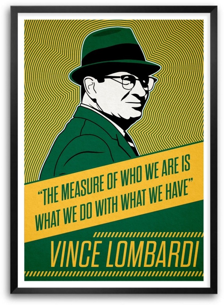 Vince Lombardi Minimalist Quotes Paper Print - Quotes & Motivation posters  in India - Buy art, film, design, movie, music, nature and educational  paintings/wallpapers at