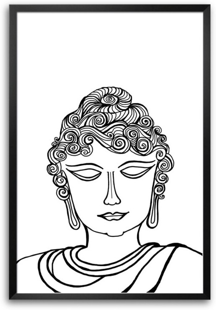 Drawing of a Buddha statue stock vector Illustration of thailand  80420436