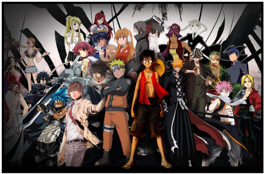 Download Male Anime Characters Epic Poster Wallpaper  Wallpaperscom
