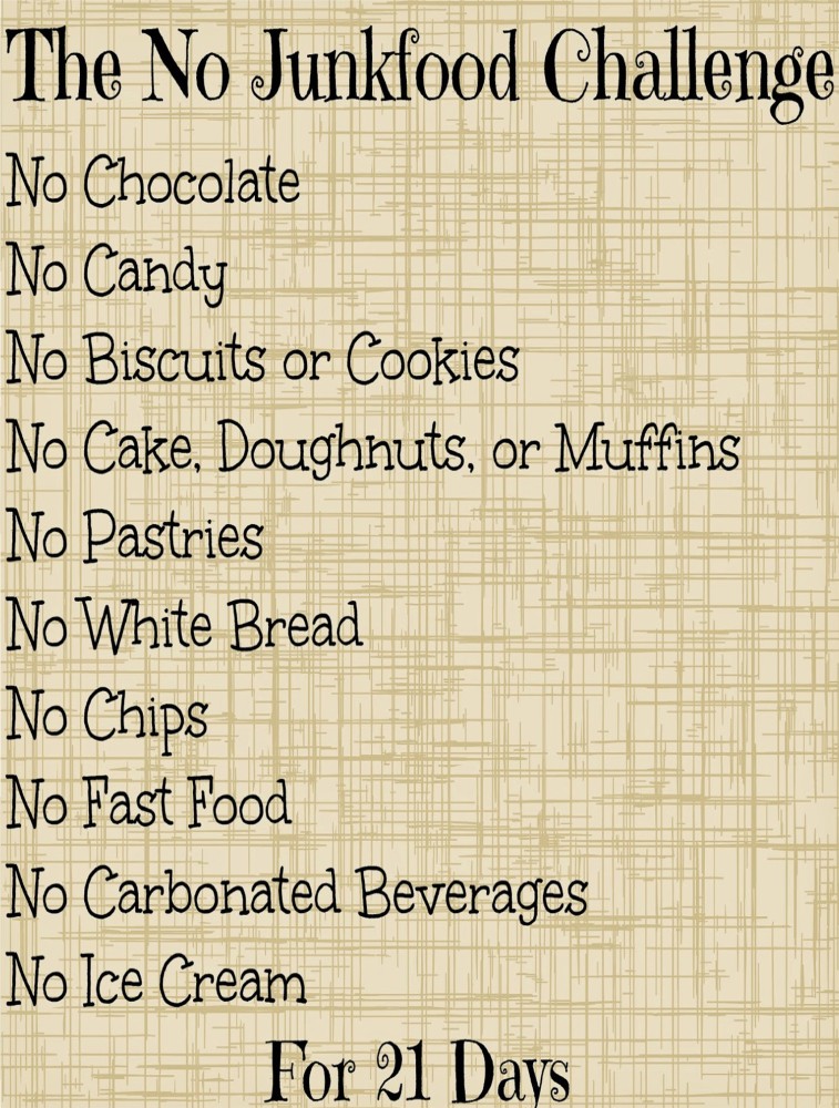 no junk food slogans