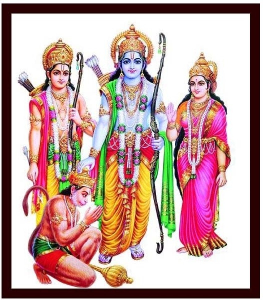 Lord Rama Sita and Lakshmana - 6 Canvas Art - Religious posters in ...