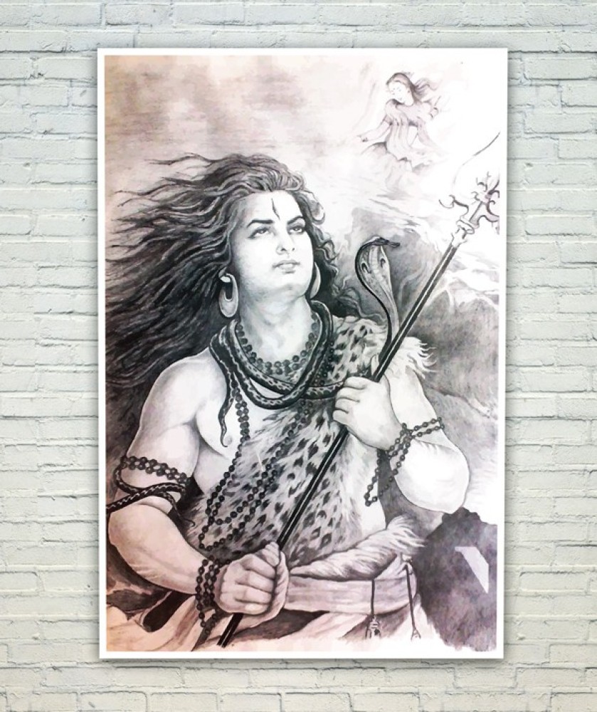My Lord Shiva drawing I am a beginner so sorry if it isnt great Drawing  by Bhoomika or uBhoomi2009  rHinduSketches