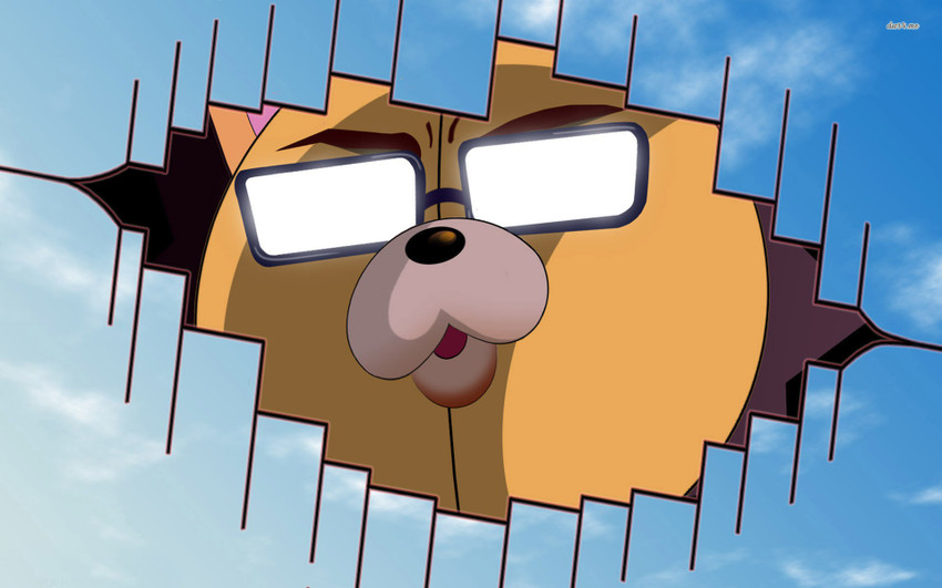 Kon with sunglasses Bleach Athah Fine Quality Poster Paper Print
