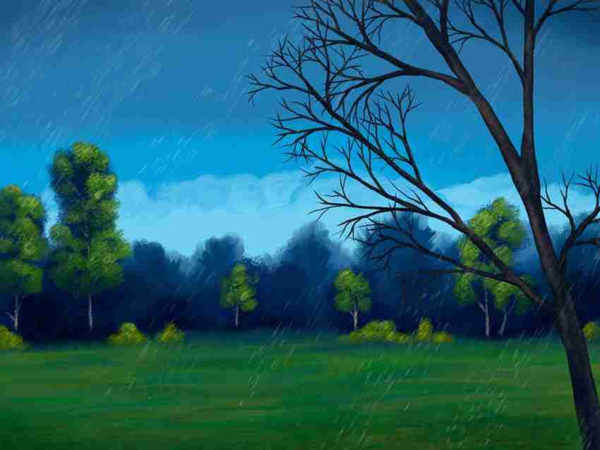 Art Factory Abstract Modern Art Tree Landscape Painting (12x 18) Canvas  Art - Nature posters in India - Buy art, film, design, movie, music, nature  and educational paintings/wallpapers at