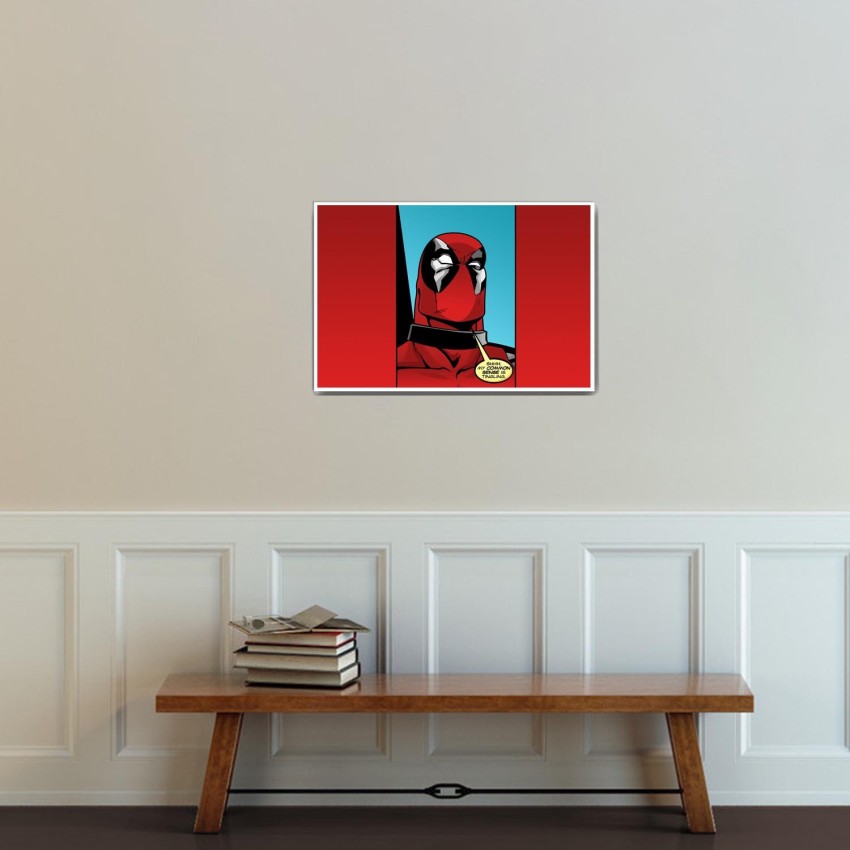 Deadpool Wall Hanging; wall quilt; wall art; quilted wall hanging; comic book; 8 bit style; pixelated; marvel high quality comics; superhero; mutant