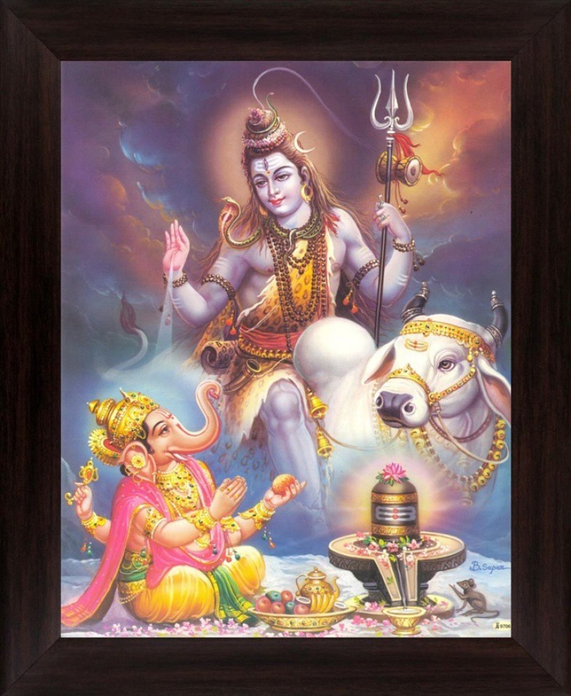 god ganesha with shiva