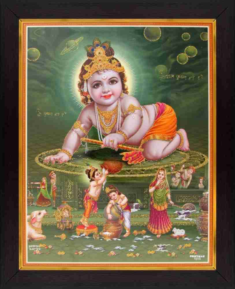 Lord Krishna / Baby Krishna / Bal Gopal Poster Paper Print - Art ...