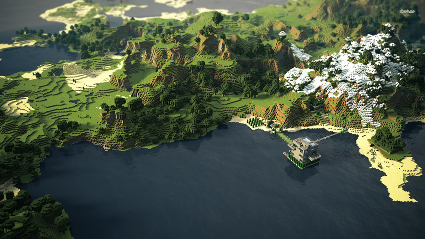 Minecraft Landscape Wallpaper By Minecraft 4K Wallpapers High Quality