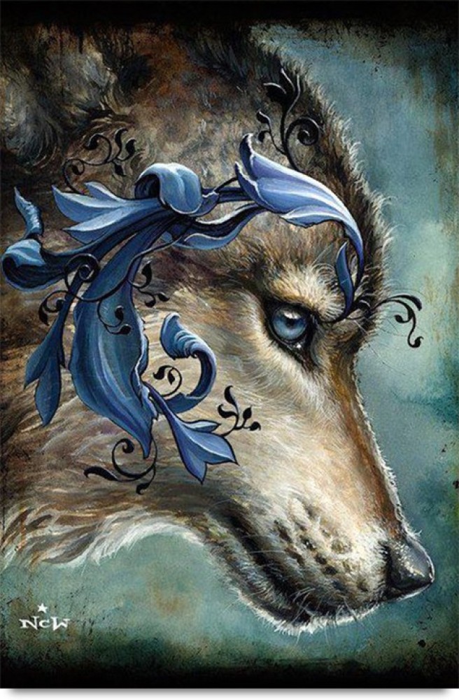 native american wolf art wallpaper
