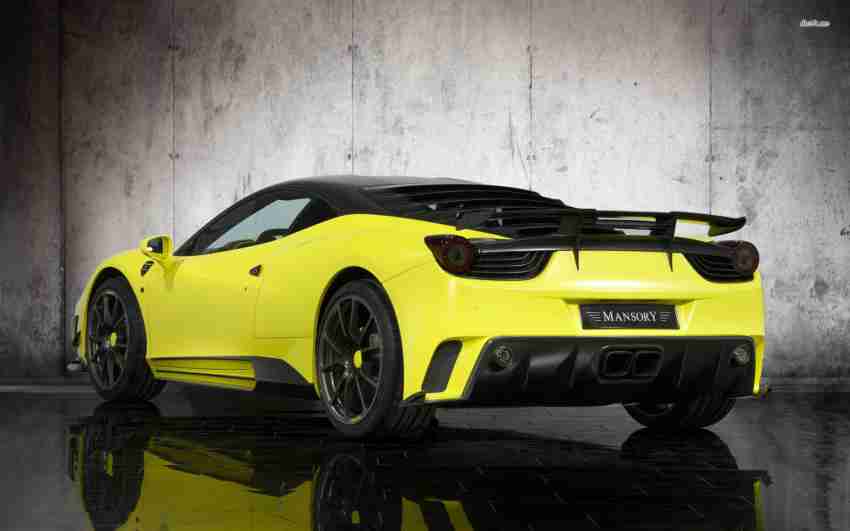 EurekaDesigns Yellow Mansory Ferrari 458 Italia Poster Fine Art Print -  Vehicles posters in India - Buy art, film, design, movie, music, nature and  educational paintings/wallpapers at