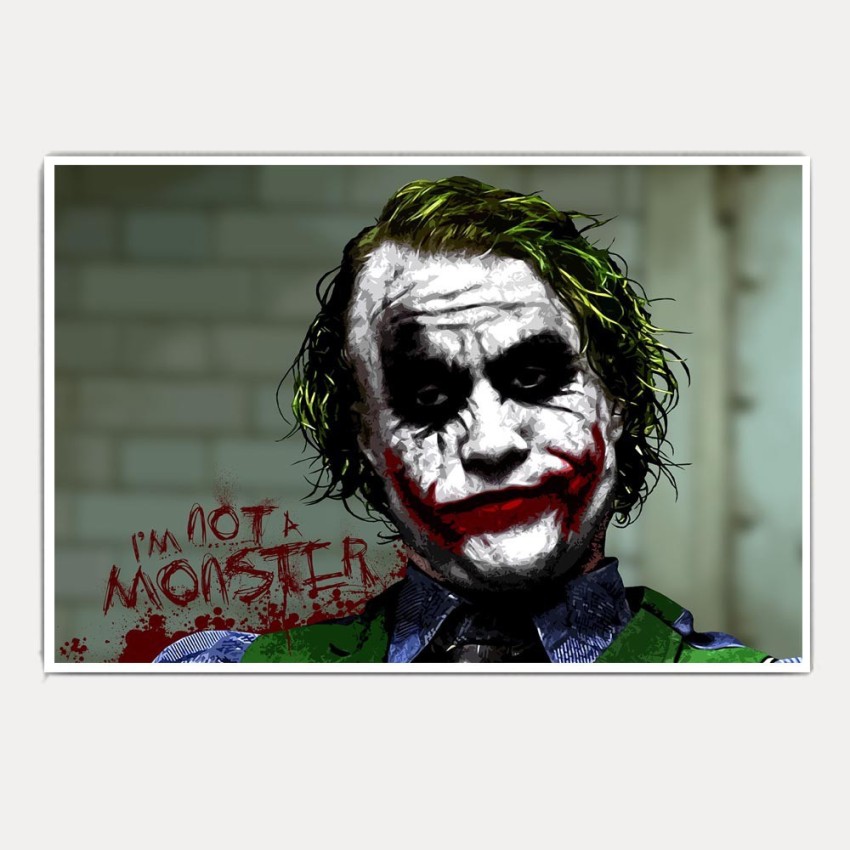 Batman joker I am not a monster movie jumbo size poster Paper