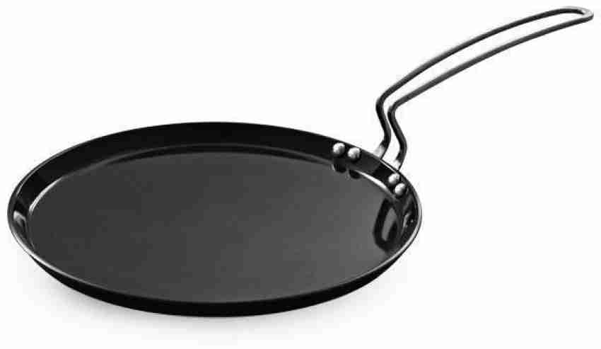 Vinod Zest Non-Stick Flat Omni Dosa Tawa/Griddle 12 Black