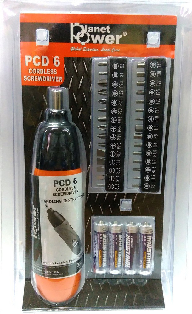 Planet Power PCD6 Cordless 6v DC Screw Driver Angle Drill Price