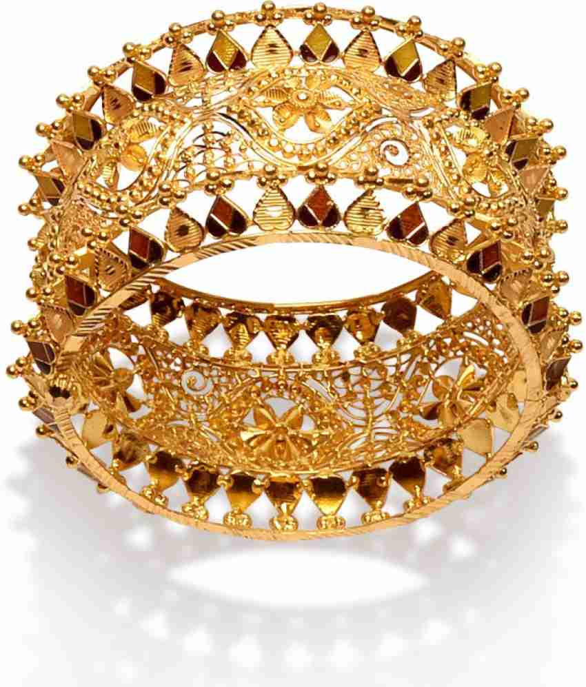 Senco Gold Pattern Yellow Gold 22kt Bangle Price in India Buy