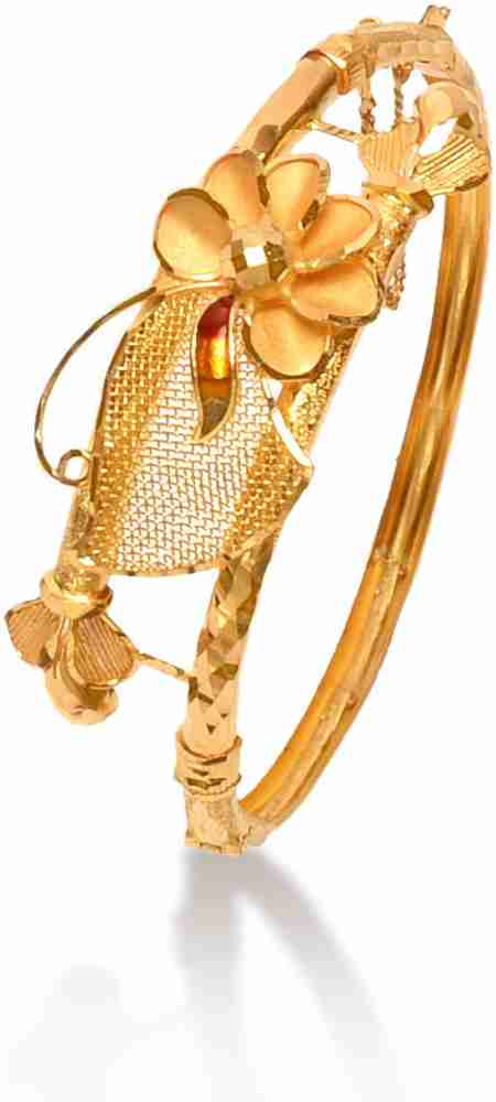Senco Gold Floral Yellow Gold 22kt Bangle Price in India Buy