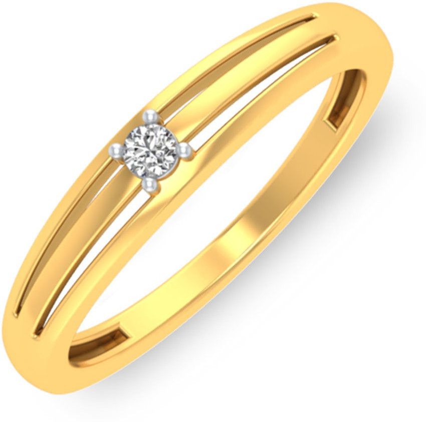 P.N.Gadgil Jewellers Gloomy Gush 18kt Diamond Yellow Gold ring
