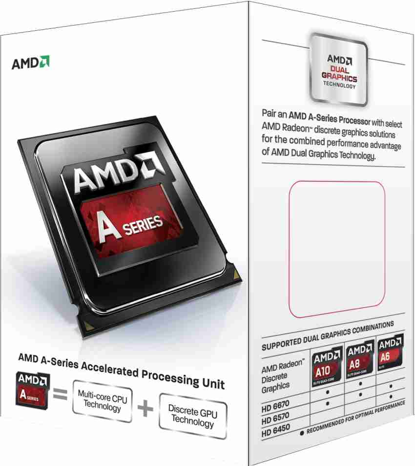 amd A4-6300 3.7 GHz Upto 3.9 GHz FM2 Socket 2 Cores 1