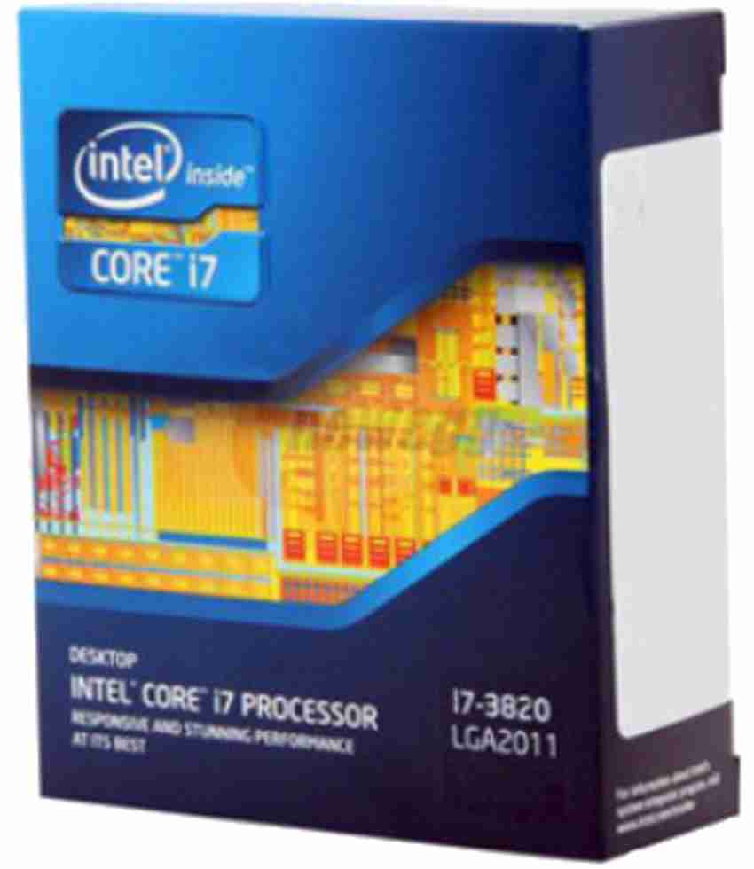 Intel Core i7 3820 3.6 GHz Upto 3.8 GHz LGA 2011 Socket 4 Cores 8 Threads 10 MB Smart Cache Desktop Processor Intel Flipkart