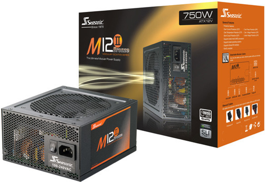 Seasonic M12II-520 EVO Alimentatore 80 PLUS Bronze 520W | Modulare E Silenzioso Per PC Gaming