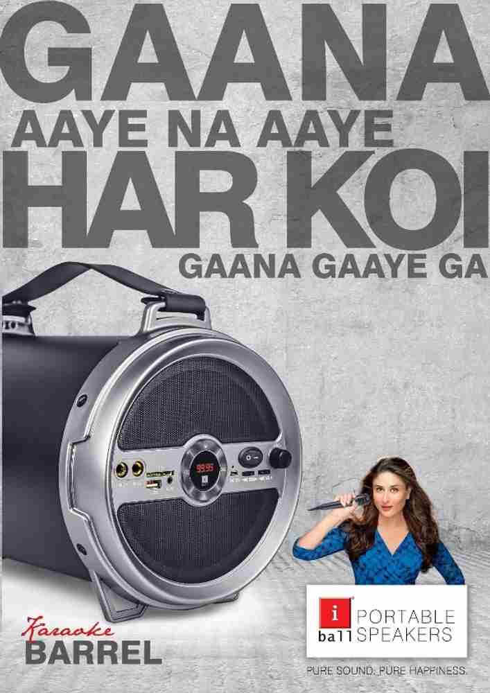 iball Karaoke Barrel With FM Radio enjoy Song For Children in