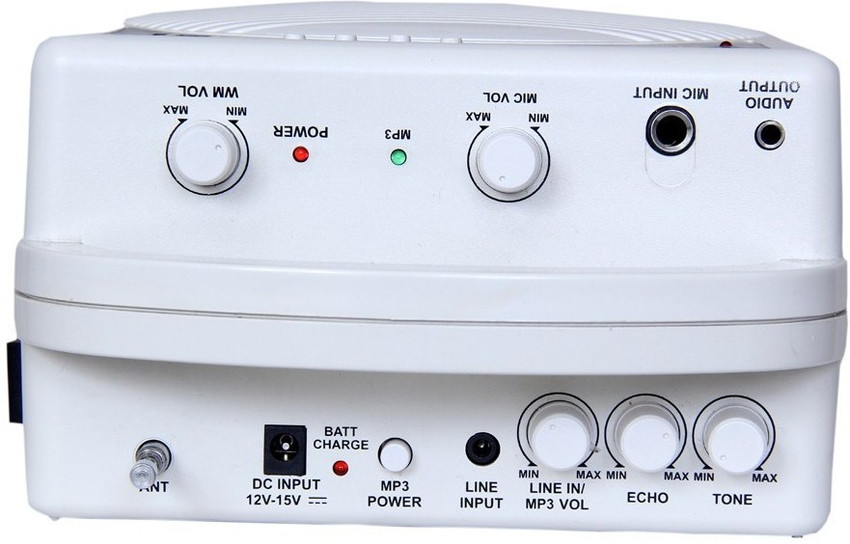 Universal Portable Rechargeable PA System with Live Recording