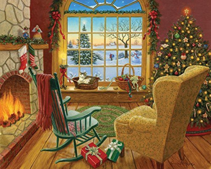 1000 Piece Jigsaw Puzzle - Christmas Time – White Mountain Puzzles