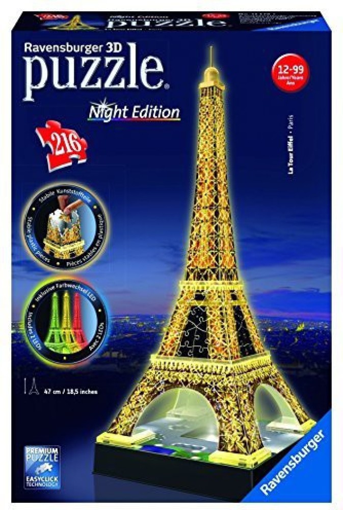 Ravensburger eiffel tower 216 deals piece 3d building set