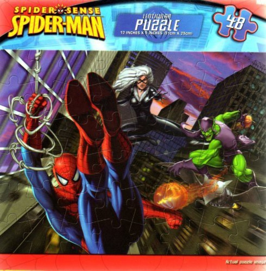 Marvel Lenticular Spiderman Puzzle Multicolor
