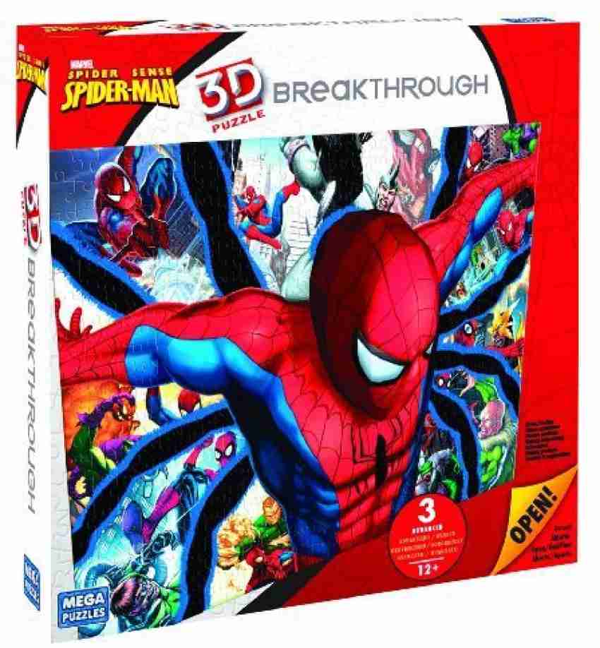 SPIDERMAN 3D BREAK THROUGH 110 PIECE JIGSAW PUZZLE