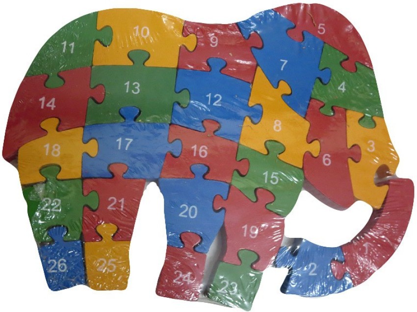 Wood sales elephant puzzle