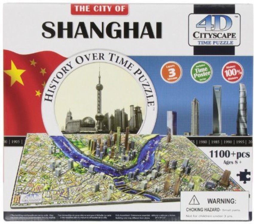 4D Cityscape Shanghai, China Time Puzzle - Shanghai, China Time