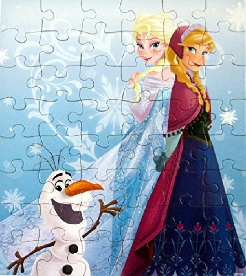 FROZEN Disney Puzzles for Kids Princesses Anna & Elsa Puzzles Set of 2  Puzzles - Disney Puzzles for Kids Princesses Anna & Elsa Puzzles Set of 2  Puzzles . Buy Elsa, Anna,