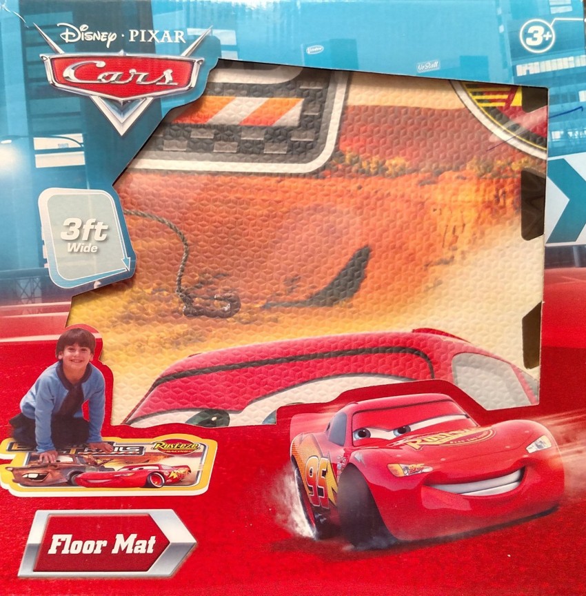 DISNEY Pixar CARS Rust-eze 3 foot wide FLOOR MAT - Pixar CARS Rust