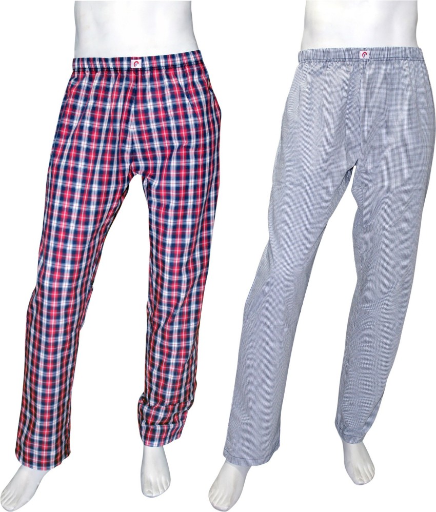 ORANGE AND ORCHID Men Night Pant Pyjama - Buy Multicolor ORANGE