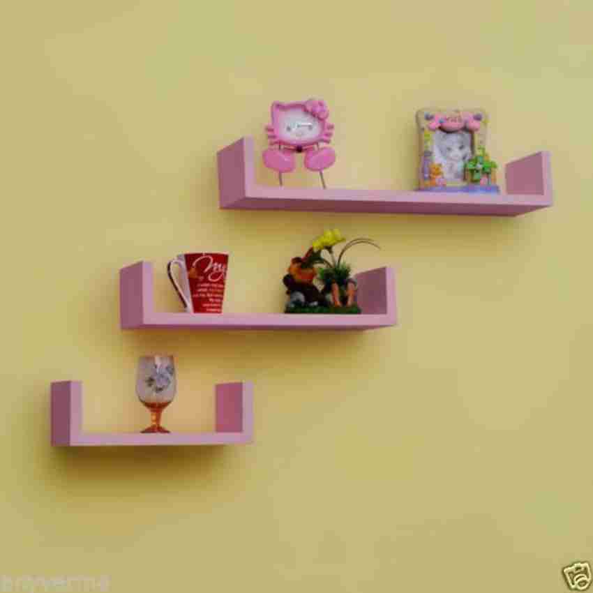 Onlineshoppee wooden outlet wall shelf