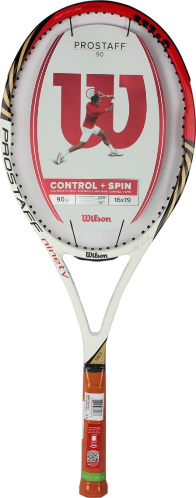 WILSON Blx Pro Staff 90 Red, Gold, White, Black Unstrung Tennis