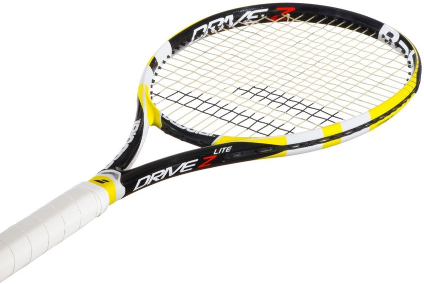 BABOLAT Drive Z Lite White Black Yellow Strung Tennis Racquet