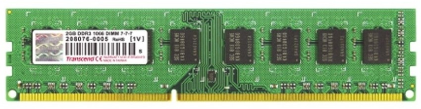 Transcend DDR3-1333/PC3-10600 DDR3 2 GB PC DRAM (JM1333KLN-2G