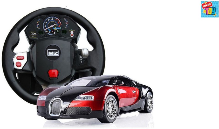 bugatti remote control car with steering wheel