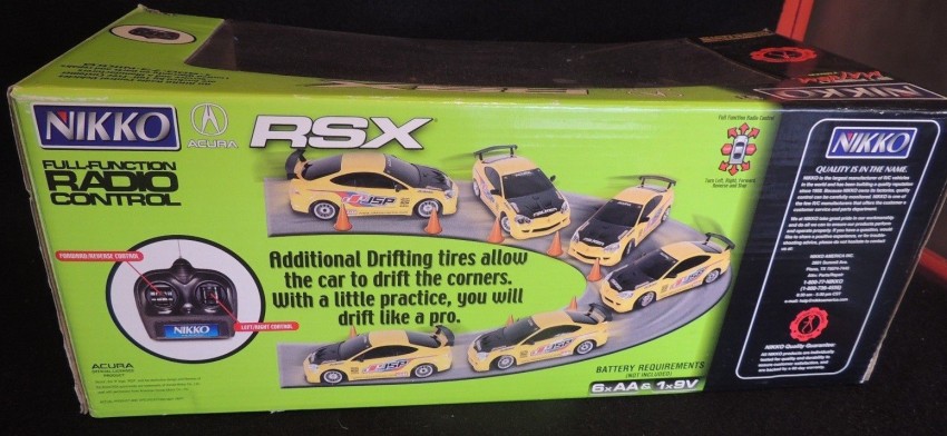 NIKKO RC Radio shops Control Yellow Acura RSX