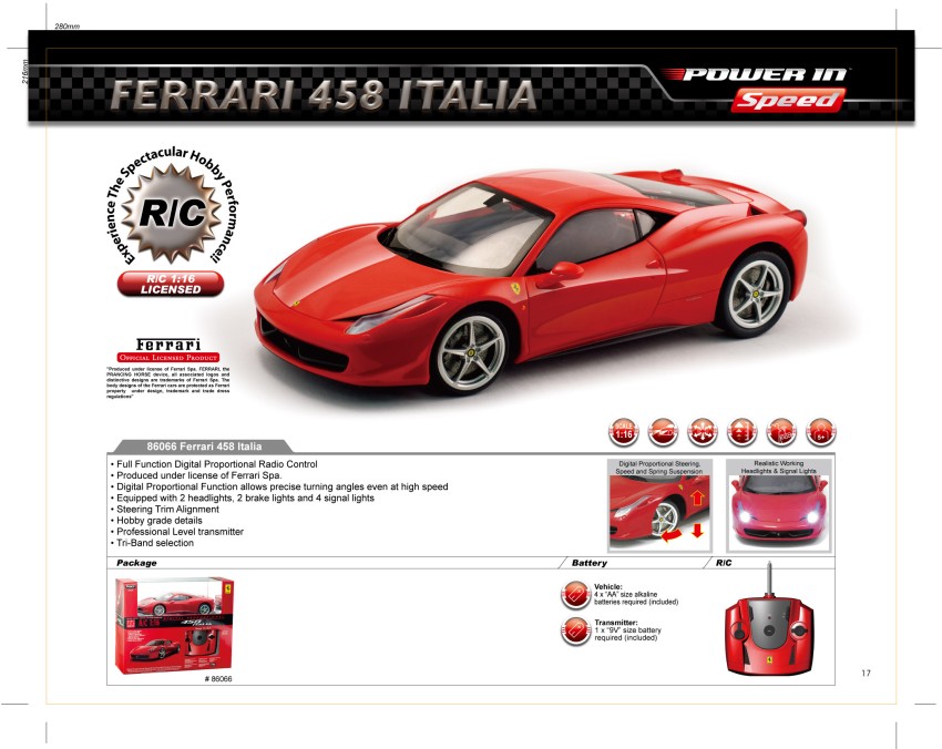 Mjx rc best sale ferrari 458