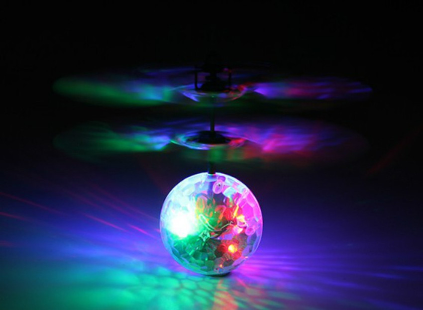 Disco ball helicopter top