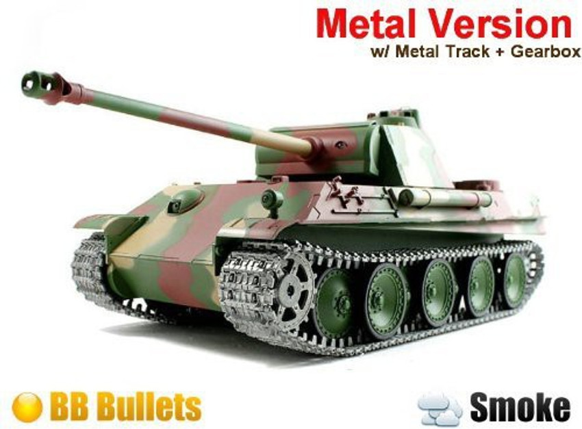 HengLong 1 16 German Panther Type G Airsoft RC Battle Tank Smoke