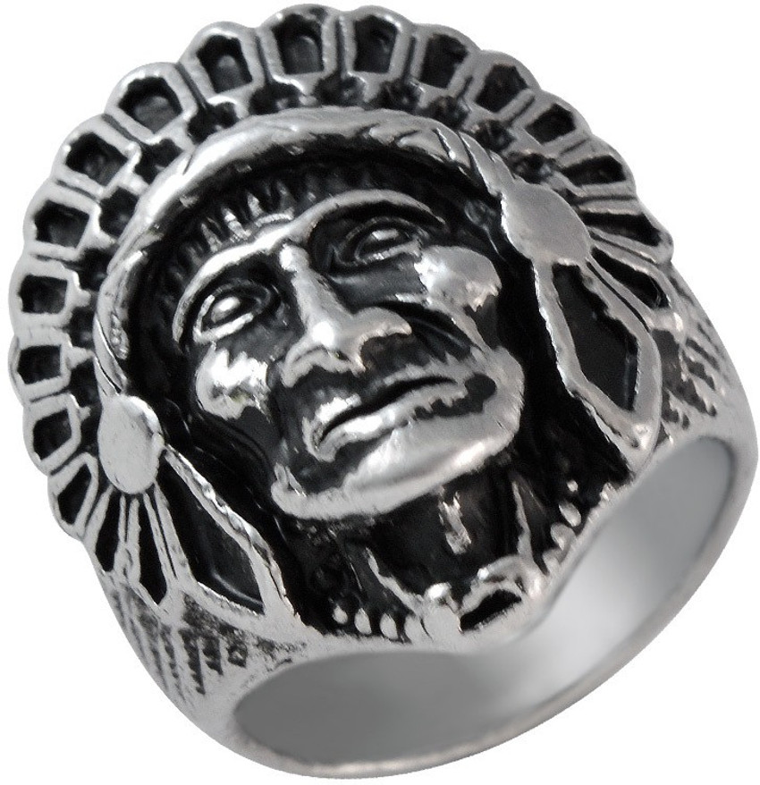 Silver indian outlet head ring