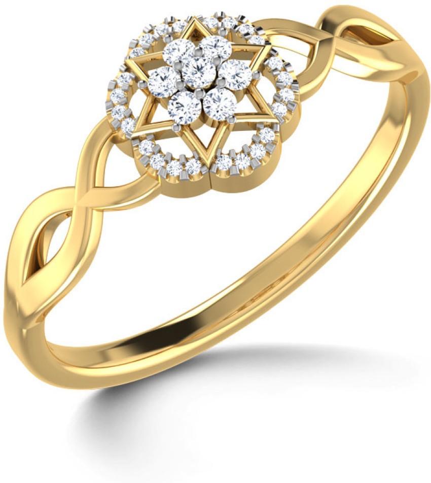 CaratLane Georgina Diamond 18kt Diamond Yellow Gold ring Price in India -  Buy CaratLane Georgina Diamond 18kt Diamond Yellow Gold ring online at
